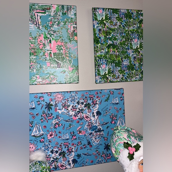 Set of 3  pink lemonade - 12x12 wall canvases - Picture 4 of 16